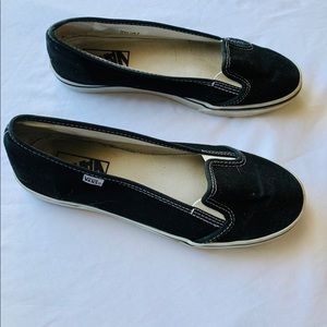 Black slip on Vans